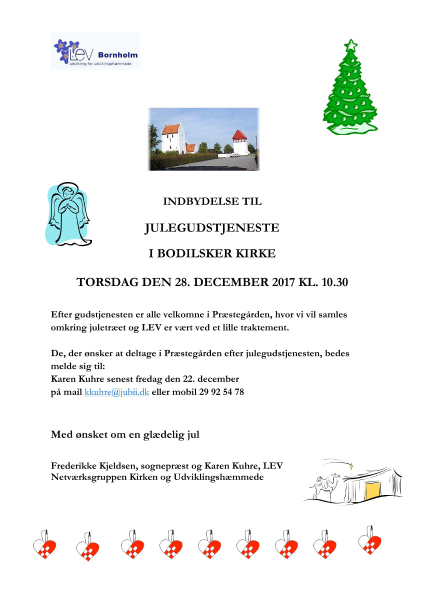 Indbydelse julegudstjeneste